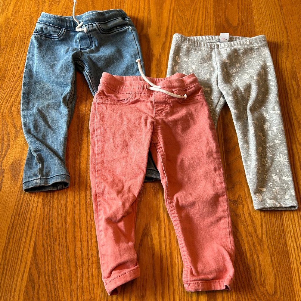 Girls Pants Lot | 2T | 3 Pieces | Carter’s & Old Navy